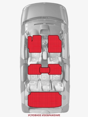 ЭВА коврики «Queen Lux» комплект для Chrysler Sebring (1G)